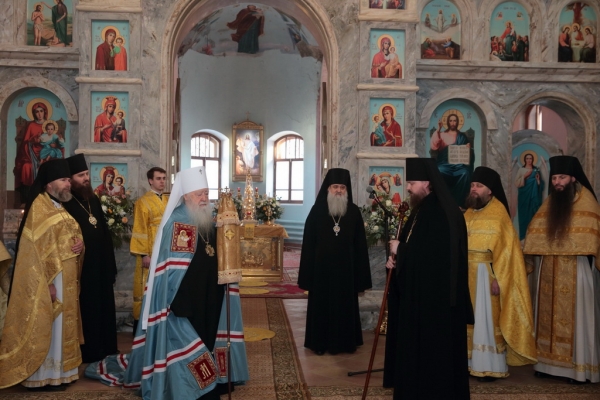 Возведение иером. Серафима (Голованова) во игумена Гуслицкого монастыря
