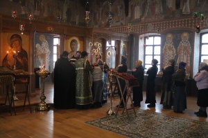 Литургия Преждеосвященных даров в Гуслицком монастыре