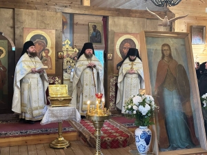 Празднование Собора Архистратига Михаила и прочих Небесных Сил бесплотных на подворье монастыря в с. Рудне-Никитском
